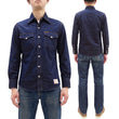 Load image into Gallery viewer, TOYS McCOY Men's Long Sleeve Denim Western Shirt, Steve McQueen "Nevada Smith" Inspired, 8 oz One-Wash Deep Indigo, Snap-Front, Made in Japan (TMS2601)
