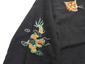 Tailor Toyo Jacket Men's US Military Embroidered Vietnam War Souvenir Tour Jacket TT15395 Faded-Black