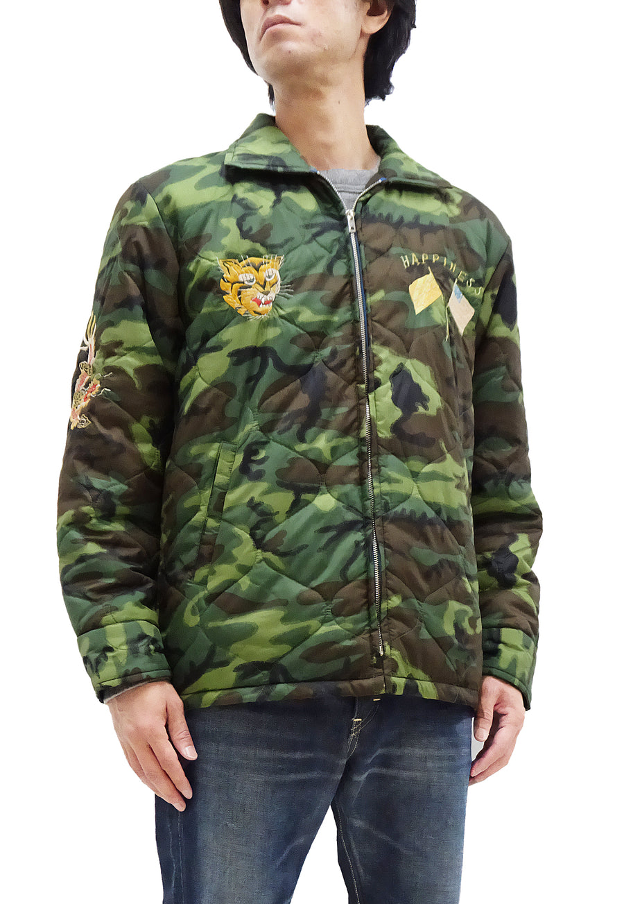 Tailor Toyo Jacket Men's Vietnam War Camo Poncho Liner Tour Jacket Military Souvenir Jacket TT15396