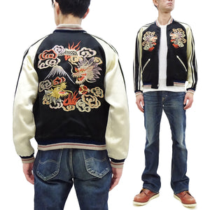 KOSHO & CO. Jacket Tailor Toyo Sukajan Men's Japanese Souvenir Jacket Dragon Embroidery x Japan Map Print TT15531 TT15531-119