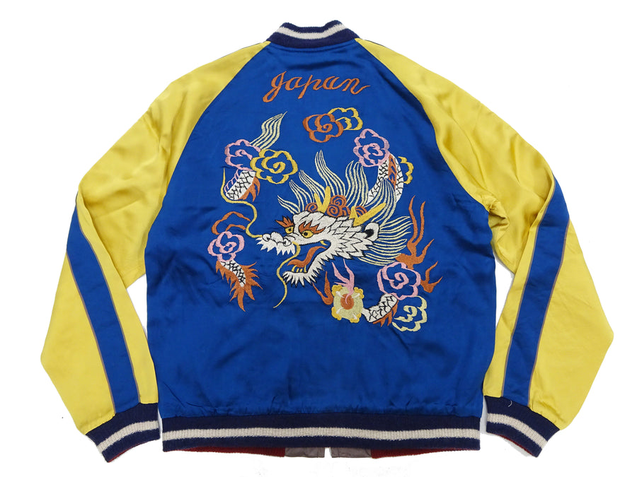 KOSHO & CO. Jacket Tailor Toyo Sukajan Men's Japanese Souvenir Jacket White Dragon Embroidery TT15618 TT15618-125