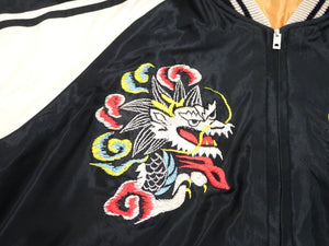 Tailor Toyo Sukajan TT15682 Men's Japanese Souvenir Jacket White Dragon x Eagle Embroidery TT15682-119