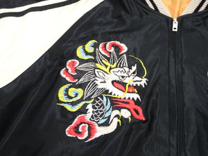 ailor Toyo Sukajan TT15682 Men's Japanese Souvenir Jacket White Dragon x Eagle Embroidery TT15682-119