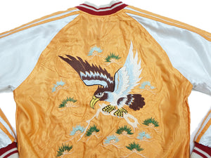 Tailor Toyo Sukajan TT15682 Men's Japanese Souvenir Jacket White Dragon x Eagle Embroidery TT15682-119