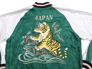 Tailor Toyo Sukajan TT15682 Men's Japanese Souvenir Jacket Roaring Tiger x Japan Map Embroidery TT15682-145