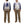 Tailor Toyo Sukajan Jacket TT15790 - Men's Satin Reversible Embroidered Japanese Souvenir Jacket - TT15790-170 Eagle x Blue Tiger Wine x Silver