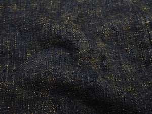 ONI Denim Men's 17 oz Bumpy Denim Selvedge Jeans - Regular Straight Fit - Indigo Overdyed with Ocher Pigment - Made in Japan (ONI277-Bumpy)
