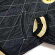 Load image into Gallery viewer, Tailor Toyo Japanese Souvenir Jacket - Men&#39;s Mid-1950s Reproduction Sukajan - Reversible, Velvet and Quilted Satin - TT15792-128 Roaring Tiger x Japan Map Dark Navy x Black
