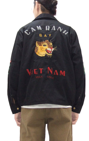 Tailor Toyo Vietnam Jacket - Men's Modern Revival of Viet-Jumper Vietnam Souvenir Jacket / TT15796-119 Black