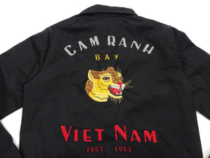 Tailor Toyo Vietnam Jacket - Men's Modern Revival of Viet-Jumper Vietnam Souvenir Jacket / TT15796-119 Black