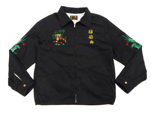 Tailor Toyo Vietnam Jacket - Men's Modern Revival of Viet-Jumper Vietnam Souvenir Jacket / TT15796-119 Black