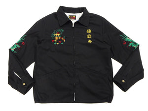 Tailor Toyo Vietnam Jacket - Men's Modern Revival of Viet-Jumper Vietnam Souvenir Jacket / TT15796-119 Black