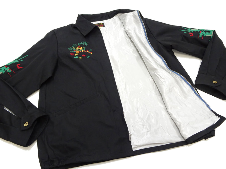 Tailor Toyo Vietnam Jacket - Men's Modern Revival of Viet-Jumper Vietnam Souvenir Jacket / TT15796-119 Black