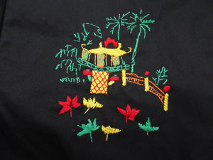 Tailor Toyo Vietnam Jacket - Men's Modern Revival of Viet-Jumper Vietnam Souvenir Jacket / TT15796-119 Black