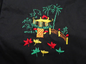 Tailor Toyo Vietnam Jacket - Men's Modern Revival of Viet-Jumper Vietnam Souvenir Jacket / TT15796-119 Black