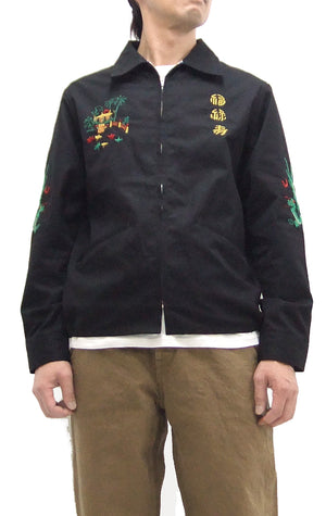 Tailor Toyo Vietnam Jacket - Men's Modern Revival of Viet-Jumper Vietnam Souvenir Jacket / TT15796-119 Black