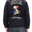 Load image into Gallery viewer, Tailor Toyo Reversible Vietnam Jacket with Insulation - Men&#39;s Modern Reinterpretation of Viet-Jumper Vietnam Souvenir Jacket / TT15800-119 Black

