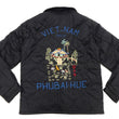Load image into Gallery viewer, Tailor Toyo Reversible Vietnam Jacket with Insulation - Men&#39;s Modern Reinterpretation of Viet-Jumper Vietnam Souvenir Jacket / TT15800-119 Black
