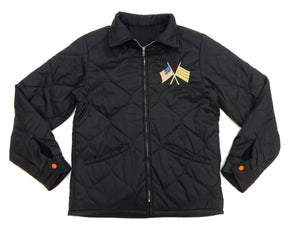 Tailor Toyo Reversible Vietnam Jacket with Insulation - Men's Modern Reinterpretation of Viet-Jumper Vietnam Souvenir Jacket / TT15800-119 Black