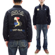 Load image into Gallery viewer, Tailor Toyo Reversible Vietnam Jacket with Insulation - Men&#39;s Modern Reinterpretation of Viet-Jumper Vietnam Souvenir Jacket / TT15800-119 Black
