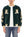 Tailor Toyo Men's 1950s Style Reversible Sukajan Souvenir Jacket, Cotton Velveteen and Quilted Acetate Satin, Insulated, Polar Bear and Alaska Map Embroidery (TT15974-145, Green)