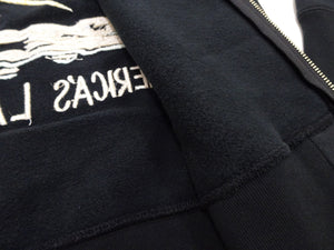 Tailor Toyo Men's Alaska Embroidered Zip-Up Hoodie - Sukajan Japanese Souvenir Jacket Style - TT69652 119 Black