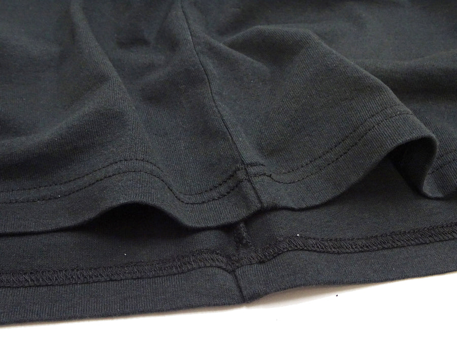 Tailor Toyo T-shirt Men's Sukajan Style Japan Map Embroidered Short Sleeve Tee TT79215 119 Black