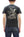 Tailor Toyo Men's Eagle-Embroidered Short Sleeve T-Shirt, Sukajan-Inspired Cotton Tee (Toyo Enterprises TT79742 118 Antique Black)