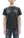 Tailor Toyo Men's Eagle-Embroidered Short Sleeve T-Shirt, Sukajan-Inspired Cotton Tee (Toyo Enterprises TT79742 118 Antique Black)