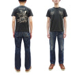 Load image into Gallery viewer, Tailor Toyo Men's Eagle-Embroidered Short Sleeve T-Shirt, Sukajan-Inspired Cotton Tee (Toyo Enterprises TT79742 118 Antique Black)
