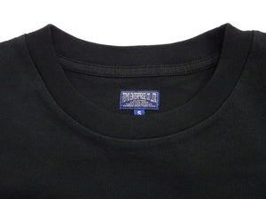 Tailor Toyo Men's Tiger-Embroidered Short Sleeve T-Shirt, Sukajan-Inspired Cotton Tee (Toyo Enterprises TT79743 119 Black)