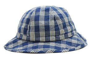 Union Supply Men's Palaka Plaid Bucket Hat - Vintage Hawaiian Workwear Style, Made in Japan (Toyo Enterprise US02883 421 One-Wash)