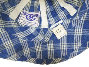 Union Supply Men's Palaka Plaid Bucket Hat - Vintage Hawaiian Workwear Style, Made in Japan (Toyo Enterprise US02883 421 One-Wash)