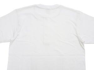 Whitesville Men's Short-Sleeve Henley T-Shirt, 100% Cotton Tubular-Knit Jersey, Slim Fit, One-Pack, Made in Japan (WV79681 105 Off-White)