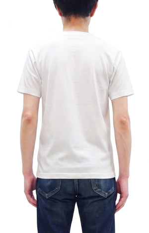 Whitesville Men's Short-Sleeve Henley T-Shirt, 100% Cotton Tubular-Knit Jersey, Slim Fit, One-Pack, Made in Japan (WV79681 105 Off-White)