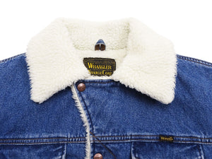Wrangler Men's Sherpa-Lined Denim Jacket - Classic Ranch Coat Style, Mid-Length (WM1823-346, Pre-Faded Medium Blue)