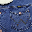 Load image into Gallery viewer, Wrangler Men's Sherpa-Lined Denim Jacket - Classic Ranch Coat Style, Mid-Length (WM1823-346, Pre-Faded Medium Blue)

