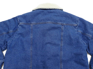 Wrangler Men's Sherpa-Lined Denim Jacket - Classic Ranch Coat Style, Mid-Length (WM1823-346, Pre-Faded Medium Blue)