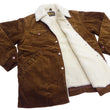 Load image into Gallery viewer, Wrangler Men's Sherpa-Lined Corduroy Jacket - Classic Ranch Coat Style, Mid-Length (WM1823-412, Brwon)

