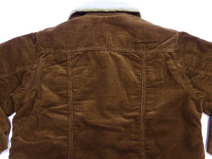Wrangler Men's Sherpa-Lined Corduroy Jacket - Classic Ranch Coat Style, Mid-Length (WM1823-412, Brwon)