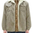 Load image into Gallery viewer, Wrangler Men's Sherpa-Lined Corduroy Jacket - Classic Ranch Coat Style, Mid-Length (WM1823-463, Light Ash Gray)
