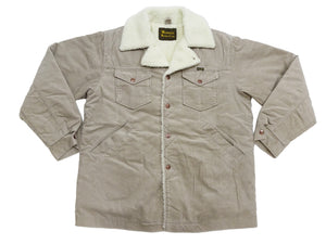 Wrangler Men's Sherpa-Lined Corduroy Jacket - Classic Ranch Coat Style, Mid-Length (WM1823-463, Light Ash Gray)