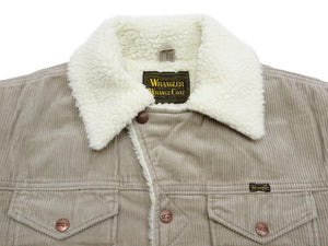 Wrangler Men's Sherpa-Lined Corduroy Jacket - Classic Ranch Coat Style, Mid-Length (WM1823-463, Light Ash Gray)