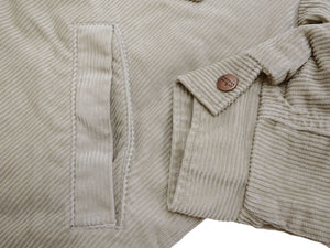 Wrangler Men's Sherpa-Lined Corduroy Jacket - Classic Ranch Coat Style, Mid-Length (WM1823-463, Light Ash Gray)