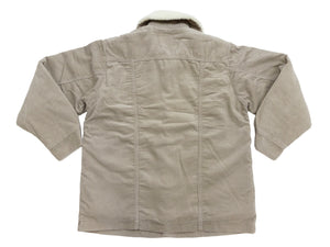 Wrangler Men's Sherpa-Lined Corduroy Jacket - Classic Ranch Coat Style, Mid-Length (WM1823-463, Light Ash Gray)