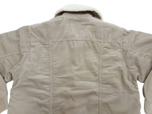 Wrangler Men's Sherpa-Lined Corduroy Jacket - Classic Ranch Coat Style, Mid-Length (WM1823-463, Light Ash Gray)