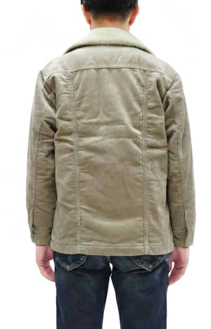 Wrangler Men's Sherpa-Lined Corduroy Jacket - Classic Ranch Coat Style, Mid-Length (WM1823-463, Light Ash Gray)