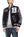 Whitesville Varsity Jacket Men's Letterman Jacket Melton x Leather Award Jacket WV15385 WV15385-119 Black/Black