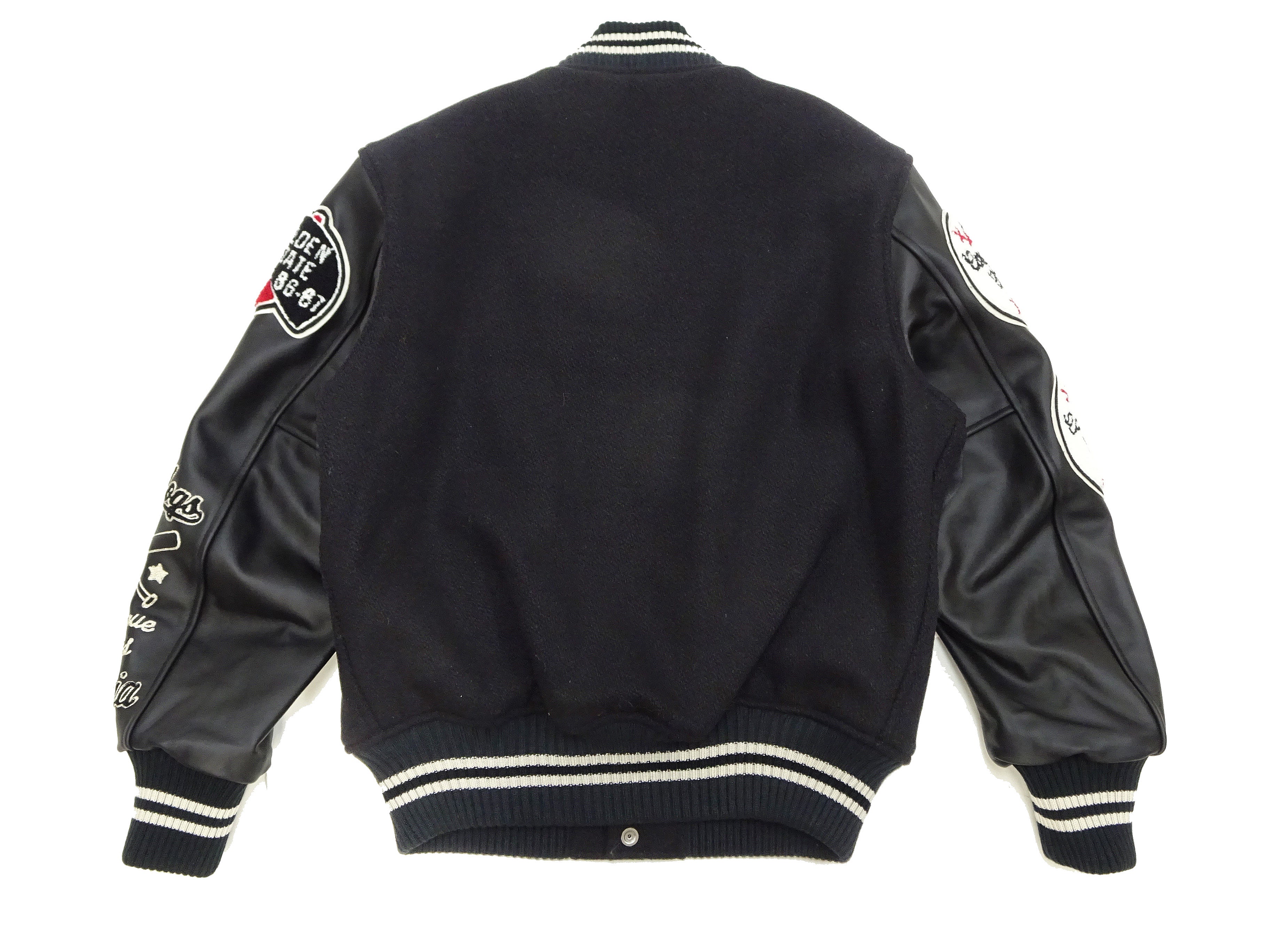 Whitesville Varsity Jacket Men's Letterman Jacket Melton x Leather