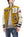 Whitesville Varsity Jacket Men's Letterman Jacket Melton x Leather Award Jacket WV15385 WV15385-156 Gold/Ivory